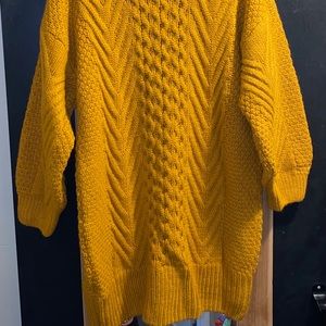 Mustard yellow cardigan